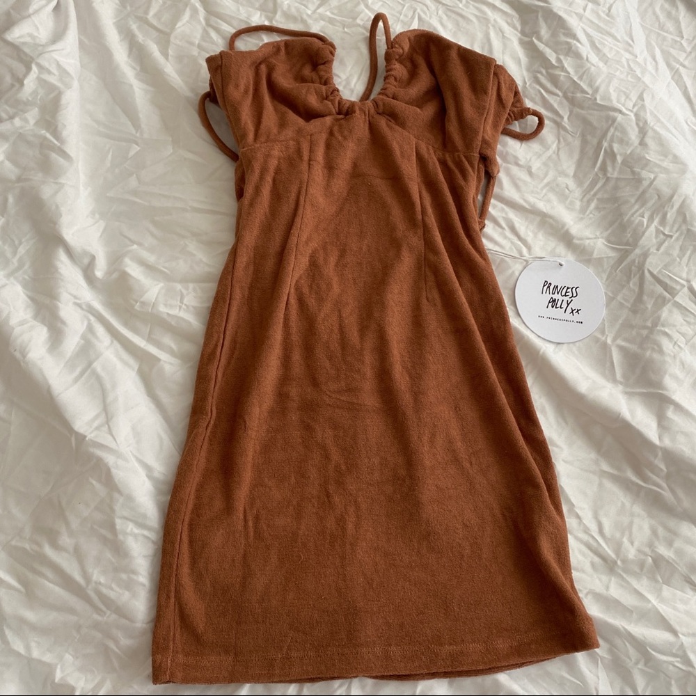 Princess Polly Brown Mini Dress - Picture 3 of 4
